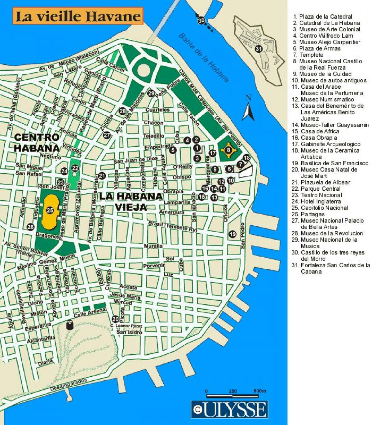 ramani ya Havana bandari ramani