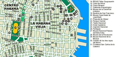 Ramani ya Havana bandari ramani