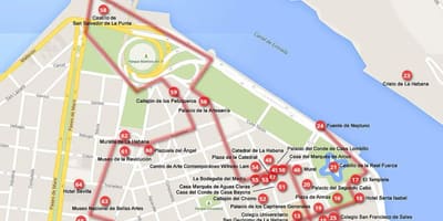Kutembea ramani ya Havana