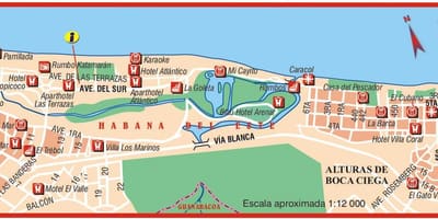 Ramani ya playa del este Cuba